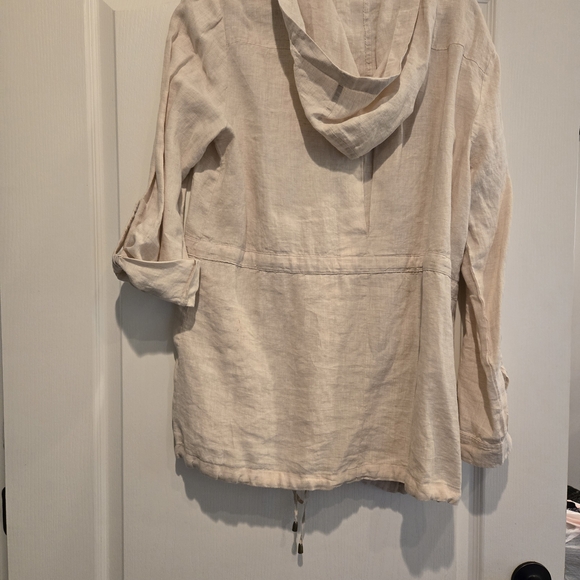 Style & Co. Cream Drawstring Utility Jacket - Picture 5 of 5